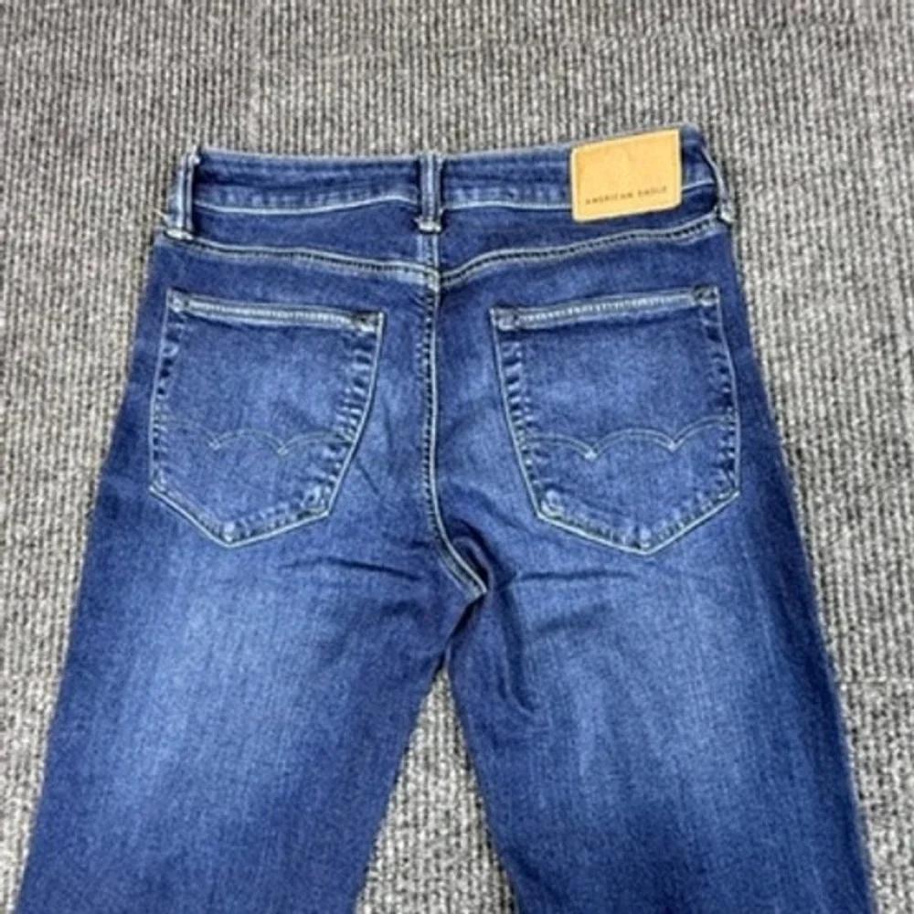 American Eagle Mens Airflex+ Slim Straight Medium‎ Wash Jeans 29x32